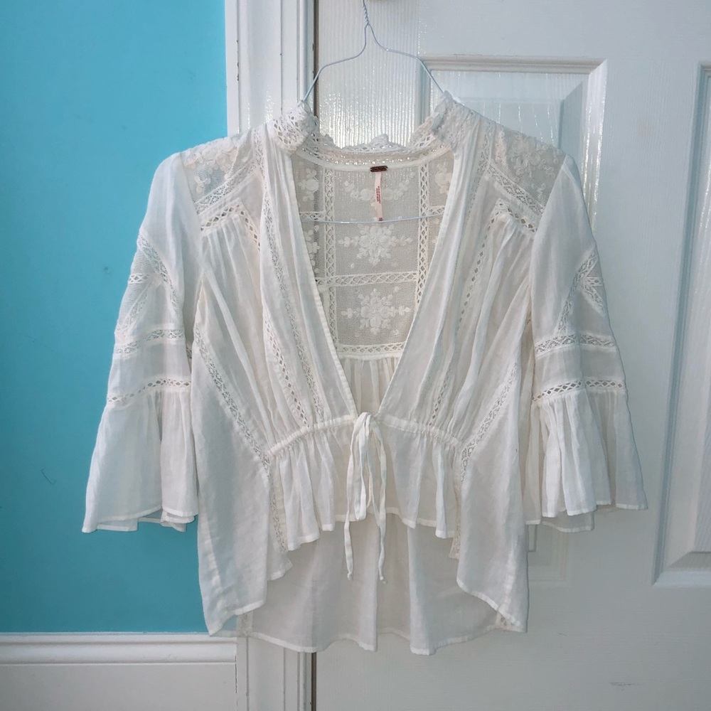 White Free People top size XS.